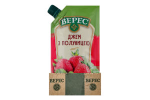 Джем с клубникой нестерилизованный Верес д/п 140г