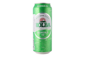 Пиво 0.5л 4.2% светлое фильтрованное пастеризованное Horska 10 Holba з/б