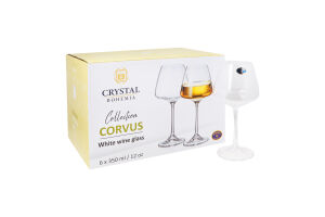 Келих д/вина Corvus 350мл 6шт Bohemia