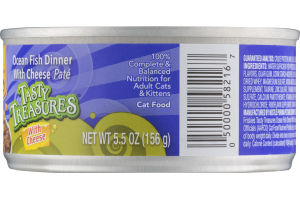 Purina Friskies Tasty Treasures Cat Food Ocean Fish Dinner With Cheese Pate