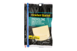 Cracker Barrel Cheese Slices Provolone - 12 CT