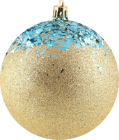 Прикраса ялинкова Куля Символіка Іній 100мм 31533