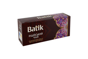 Чай черный байховый мелкий Индийский чай Batik к/у 25х1.5г