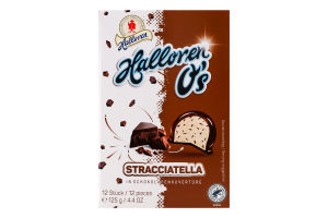 Конфеты в шоколадной глазури Stracciatella O's Halloren к/у 125г