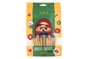 Ласощі д/собак Смужки м"ясні з баранини 100г AMA Трітс