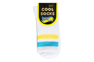 Носки мужские Cool Socks Полоска белый р.25-27