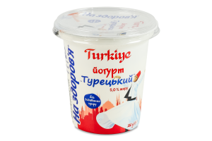 Йогурт 5% Турецкий На здоров'я ст 280г