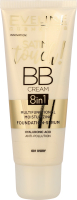 ББ-крем тональний Сатін Тач 8в1 з зволожуючою сироваткою №001 слонова кістка 30мл Евелін