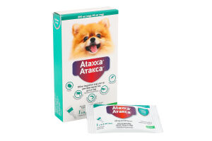 Краплі протипаразитарні д/собак до 4кг Ataxxa спот-он 0,4мл KRKA