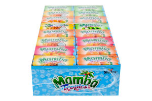 Цукерки жувальні Асорті Тропік Mamba м/у 26.5г