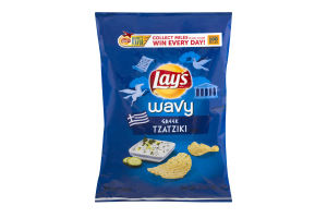 Lay's Wavy Potato Chips Greek Tzatziki