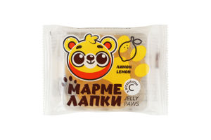 Мармелад желейный с витамином С со вкусом лимона Мармелапки Jelly Paws м/у 40г