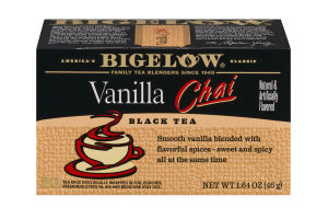 Bigelow Vanilla Chai Black Tea - 20 CT