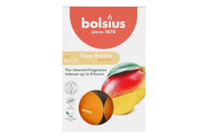 Свечи чайные ароматизированные №879806 Mango True scents Bolsius 6шт
