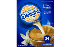International Delight French Vanilla Creamer Singles - 24 CT
