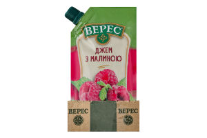 Джем с малиной нестерилизованный Верес д/п 140г