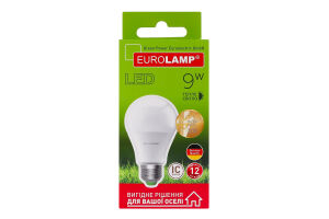 Лампа Eurolamp LED ЕКО А60 9W 3000K E27