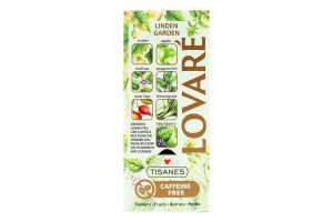 Бленд чая травяного с плодами и фруктами Липовый сад Lovare к/у 24х1.5г