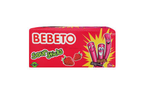 Мармелад жевательный Strawberry Sour Sticks Bebeto м/у 35г