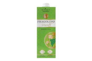 Вино виноградне ароматизоване напівсолодке "Марінталь Фраголіно" біле 1,0л "Tetra-Pak"