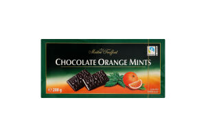 Шоколад чорний Orange Mints Maitre Truffout к/у 200г