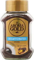Кава розчинна гранульована без кофеїну Original Aroma Gold с/б 100г