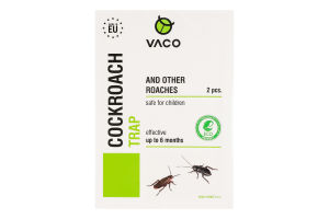 Пастка від тарганів і прусаків клейова Eco Vaco 2шт