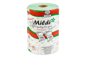 Рушник паперовий рулонний 700 аркушів 100м Premium Professional Mildi 1шт