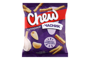 Сухарики пшенично-житні Часник Chew м/у 110г