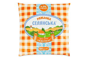 Ряженка 4% Селянська м/у 400г