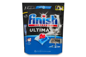 Засіб для миття посуду в посудомийних машинах в капсулах All in 1 Ultimate Powerball Finish 100шт
