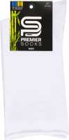 Носки мужские бамбуковая пряжа без резинки классические Premier socks 27 белый