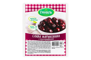 Слива маринованная с подсластителями Грінвіль лоток 450г