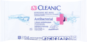 Серветки вологі антибактеріальні Cleanic 15шт