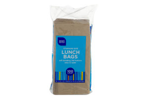 Smart Sense Standard Size Lunch Bags - 100 CT