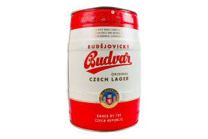 Пиво 5л 5% светлое Budweiser Budvar кег