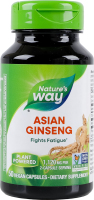Добавка диетическая веганские капсулы Asian ginseng Nature's Way 50шт