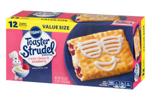 Pillsbury Toaster Strudel Pastries Cream Cheese & Strawberry - 12 CT