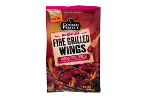 Cooked Perfect Fire Grilled Wings Korean Style Chicken