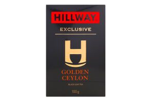 Чай чорний байховий листовий Golden Ceylon Exclusive Hillway в/с к/у 100г