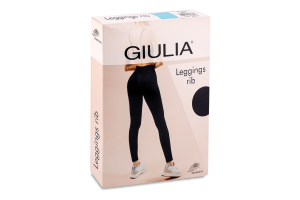Легінси жіночі з мікрофібри Giulia Leggings rib S/M sky blue