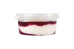 Десерт сметанний 12% молоковмісний з наповнювачем Лісова ягода Зорька п/у 0.4кг