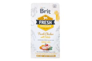 Корм д/дорослих собак з куркою та картоплею сухий 2,5кг Бріт Фреш
