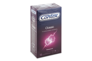 Презервативи латексні з силіконовою змазкою Класичні Contex 12шт