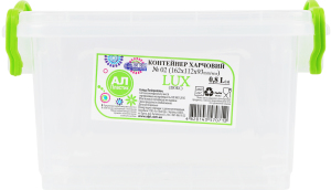 Контейнер пищевой 0.8л 162х112х93мм №02 Lux Ал-Пластик 1шт