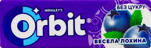 Гумка жувальна без цукру з підсолоджувачами Весела лохина Orbit м/у 14г