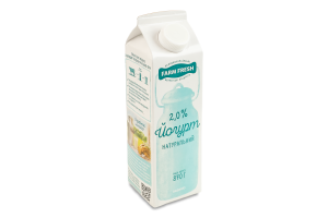 Йогурт 2% натуральний Farm Fresh п/п 870г