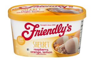 Friendly's Sherbet Raspberry, Orange & Lemon