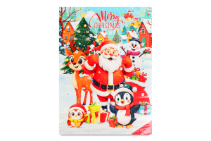 Адвент-календар з цукерками праліне