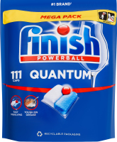 Средство для мытья посуды в посудомоечных машинах Quantum Powerball Finish 111шт
